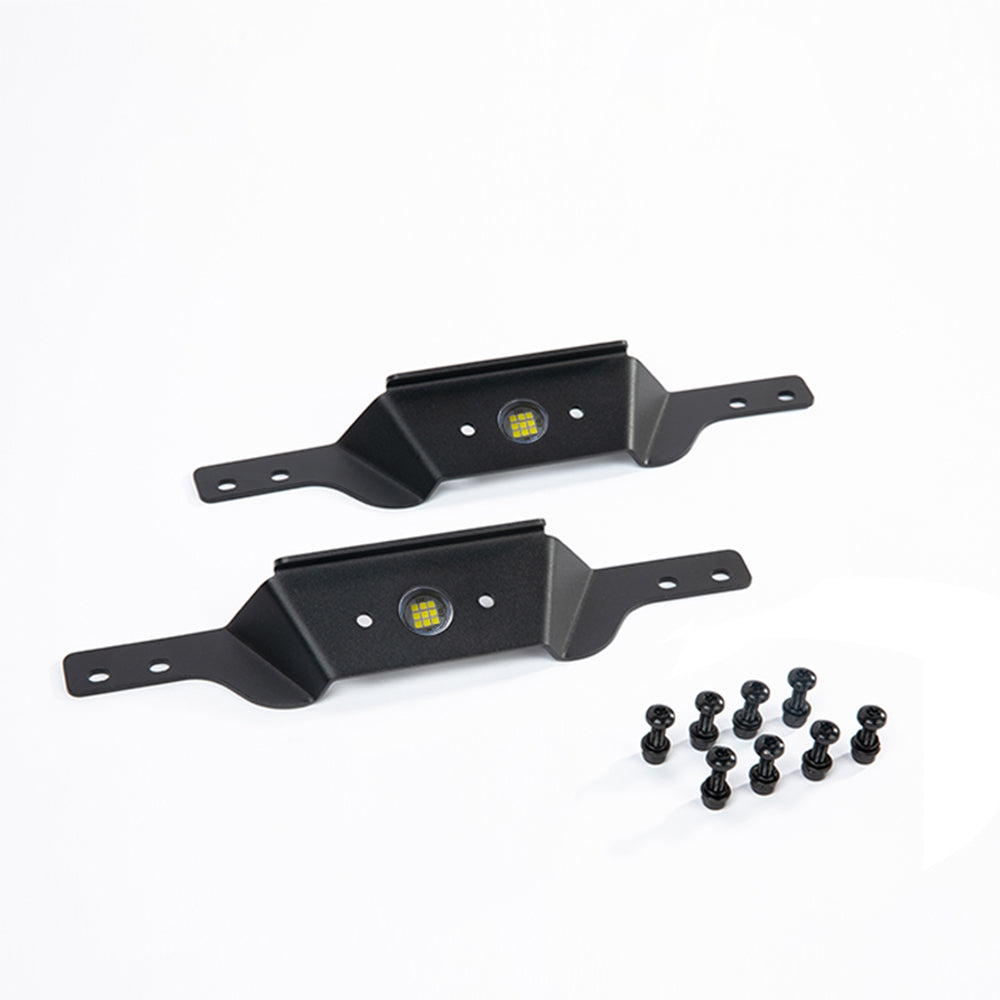 TUFF FAB Roof Rack Handles With Lights(White)Mounts