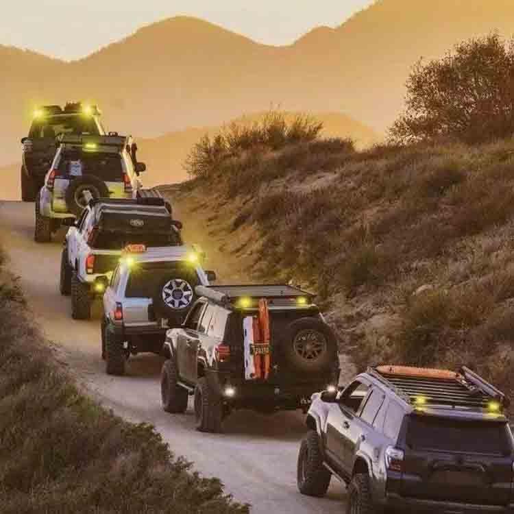TUFF FAB Roof Rack Rear Chase Lights Chasing Bar
