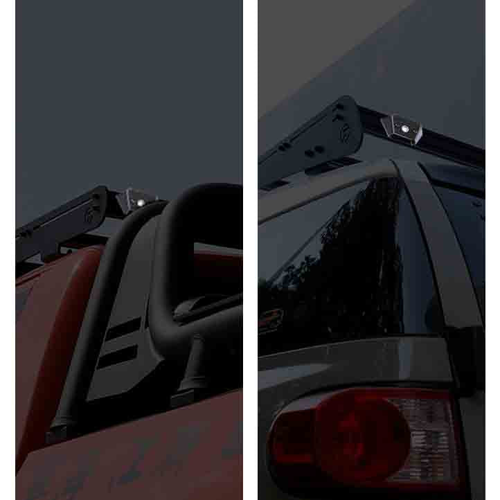 TUFF FAB Roof Rack Rear Chase Lights Chasing Bar